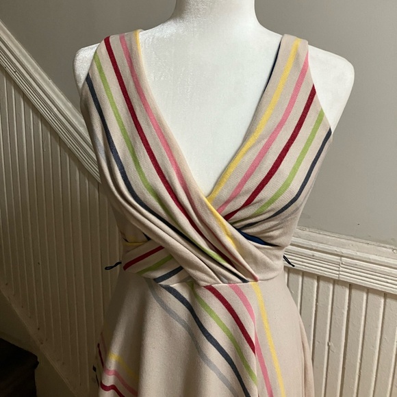 Anthropologie Striped Rainbow Dress - Picture 6 of 11